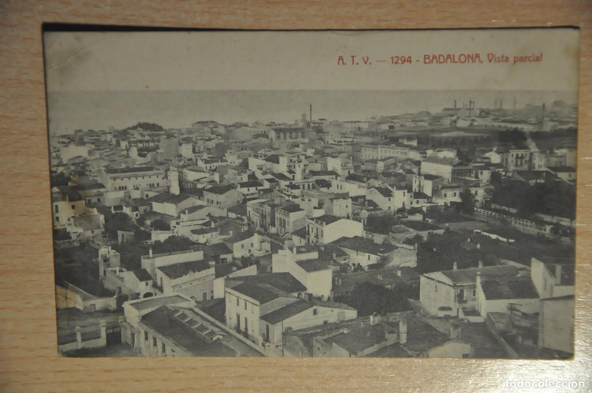 Postales: postal badalona, vista parcial atv 1294