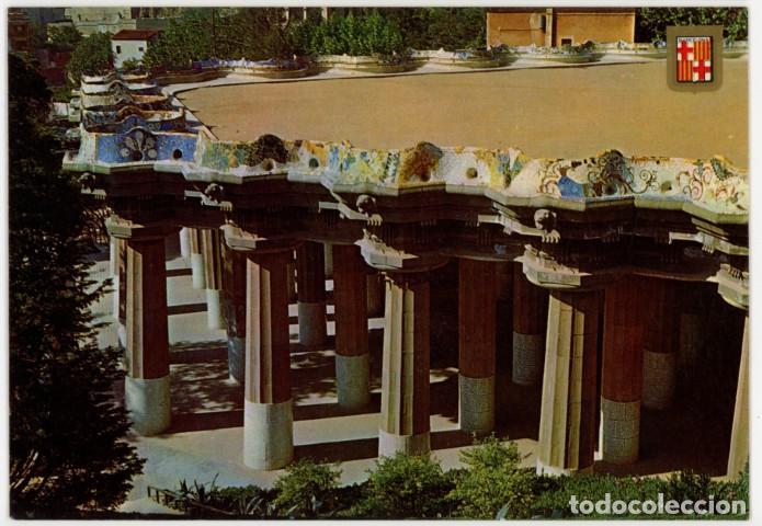 Postales: m11792 Barcelona Park Guell 1975 Escudo De Oro N&ordm;307 sc gaudi