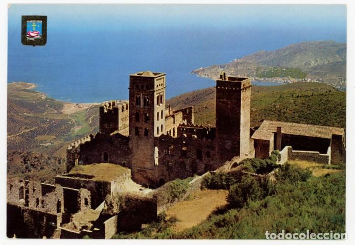 Postales: m11809 7554 Sant Pere De Rodes Monasterio Al Fondo El Port De L A Selva 1974 Escudo De Oro N&ordm;3 sc