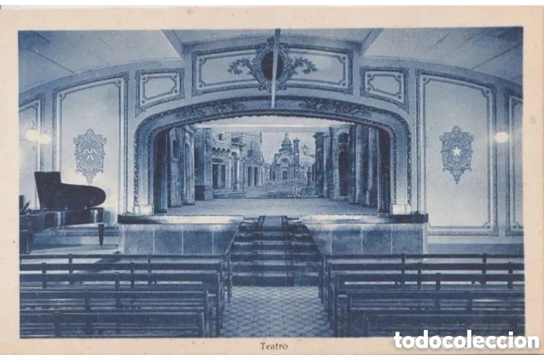 Postales: BARCELONA - COLEGIO INTERNADO DE LA BONANOVA - TEATRO - L. ROISIN FOT.