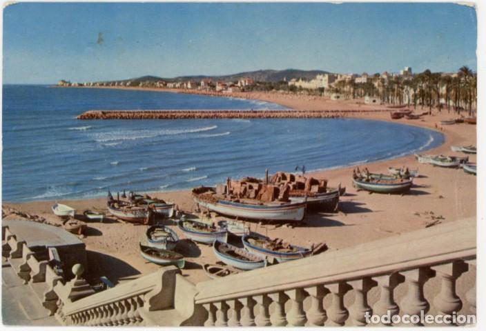 Postales: m11841 Sitges Vista General De La Playa Ubach N&ordm;152 circulada