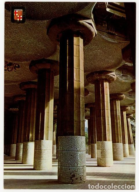 Postales: m11865 Barcelona Parque Guell 1975 Escudo De Oro N&ordm;308 sc gaudi