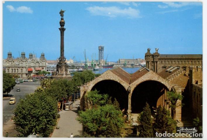 Postales: m11866 Barcelona Monumento A Colon Y Atarazanas 1977 Zerkowitz N&ordm;2042 sc