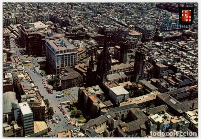 Postales: m11867 Barcelona Catedral Vista Aerea 1973 Escudo De Oro N&ordm;220 sc