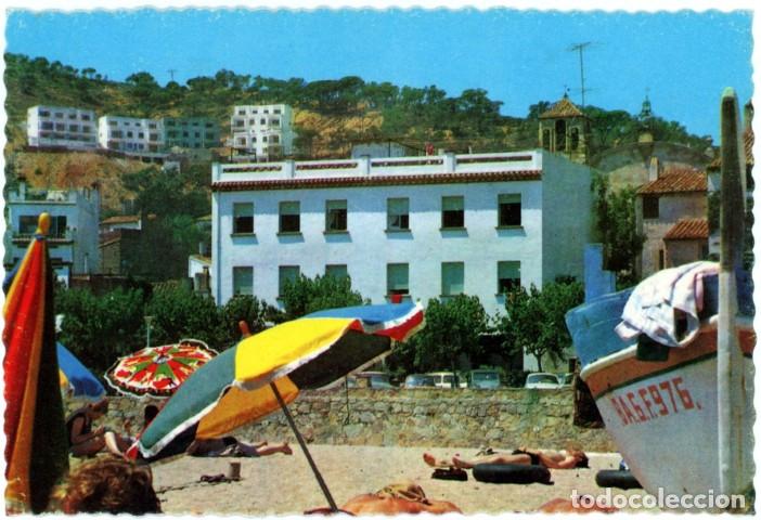 Postales: m11873 Tossa Hotel La Playa Frente Al Mar 1963 Valman N&ordm;900 escrita y tampon hostal victoria
