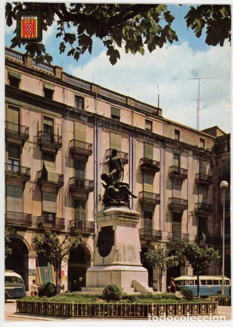 Postales: m11892 Girona Plaza Independencia 1963 Soberanas N&ordm;767 sc autobuses