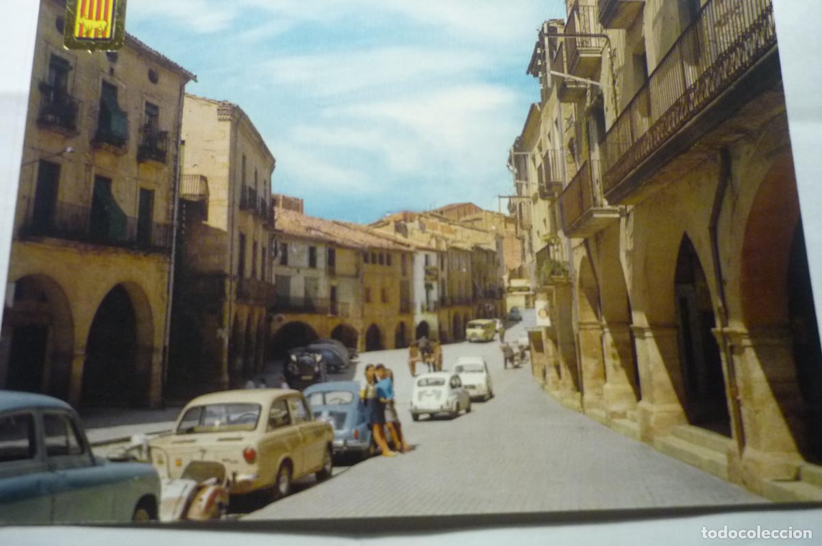 Postales: postal borjas blancas pl.espa&ntilde;a coches