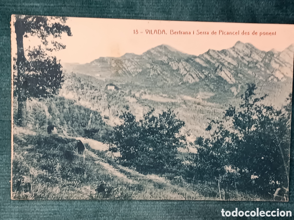 Postales: 18 VILADA. Bertrana i Serra de Picancel des de ponent