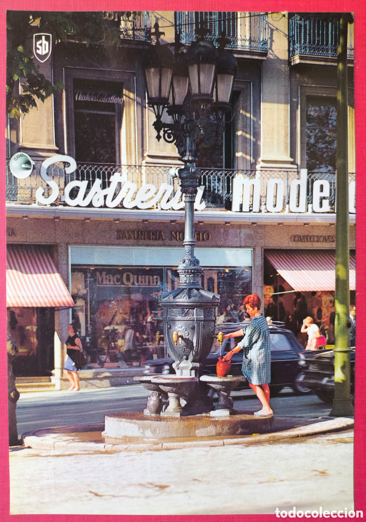 Postales: BARCELONA FONT DE CANALETES SASTRER&Iacute;A MODELO POSTAL A COLOR C. 1965