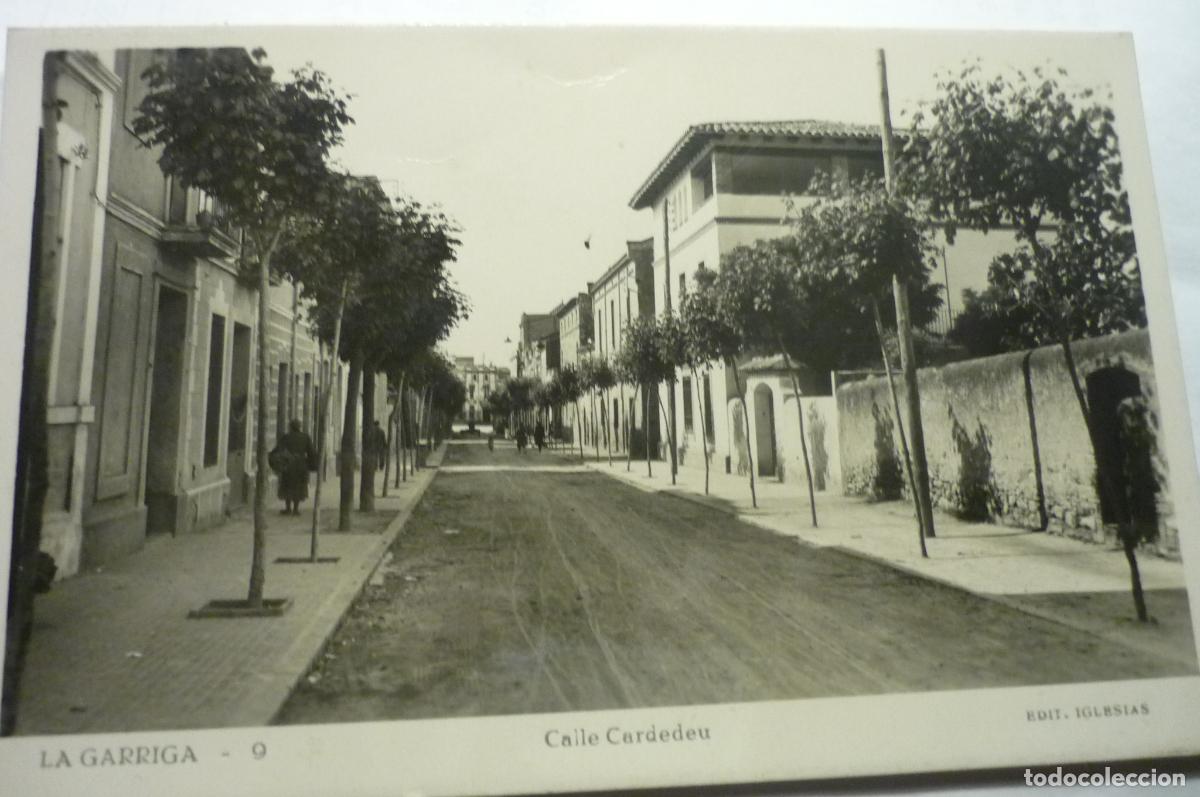 Postales: postal la garriga.-calle cardedeu circulada cm