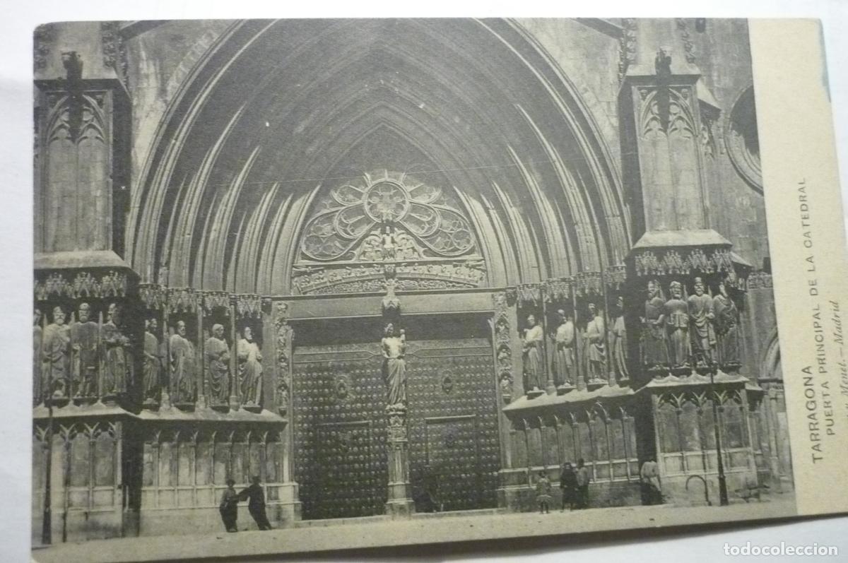 Postales: postal tarragona puerta pral.catedral -hauser y menet cm