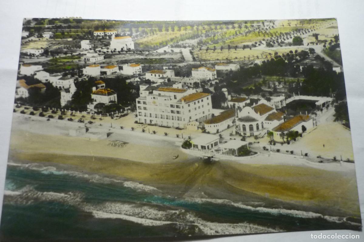 Postales: postal comarruga vendrell aerea balneario coloreada circulada cm