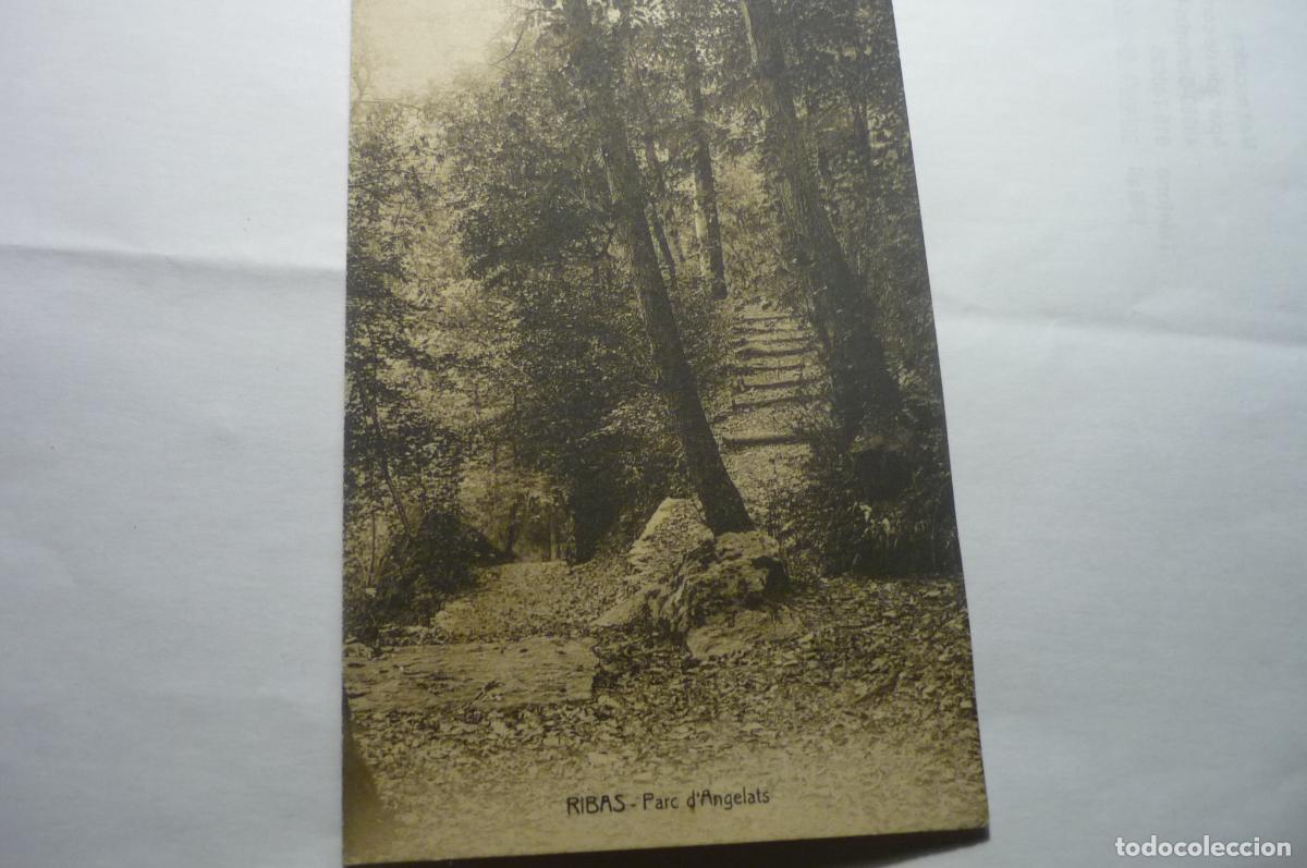 Postales: postal ribas,.parque angelats cm