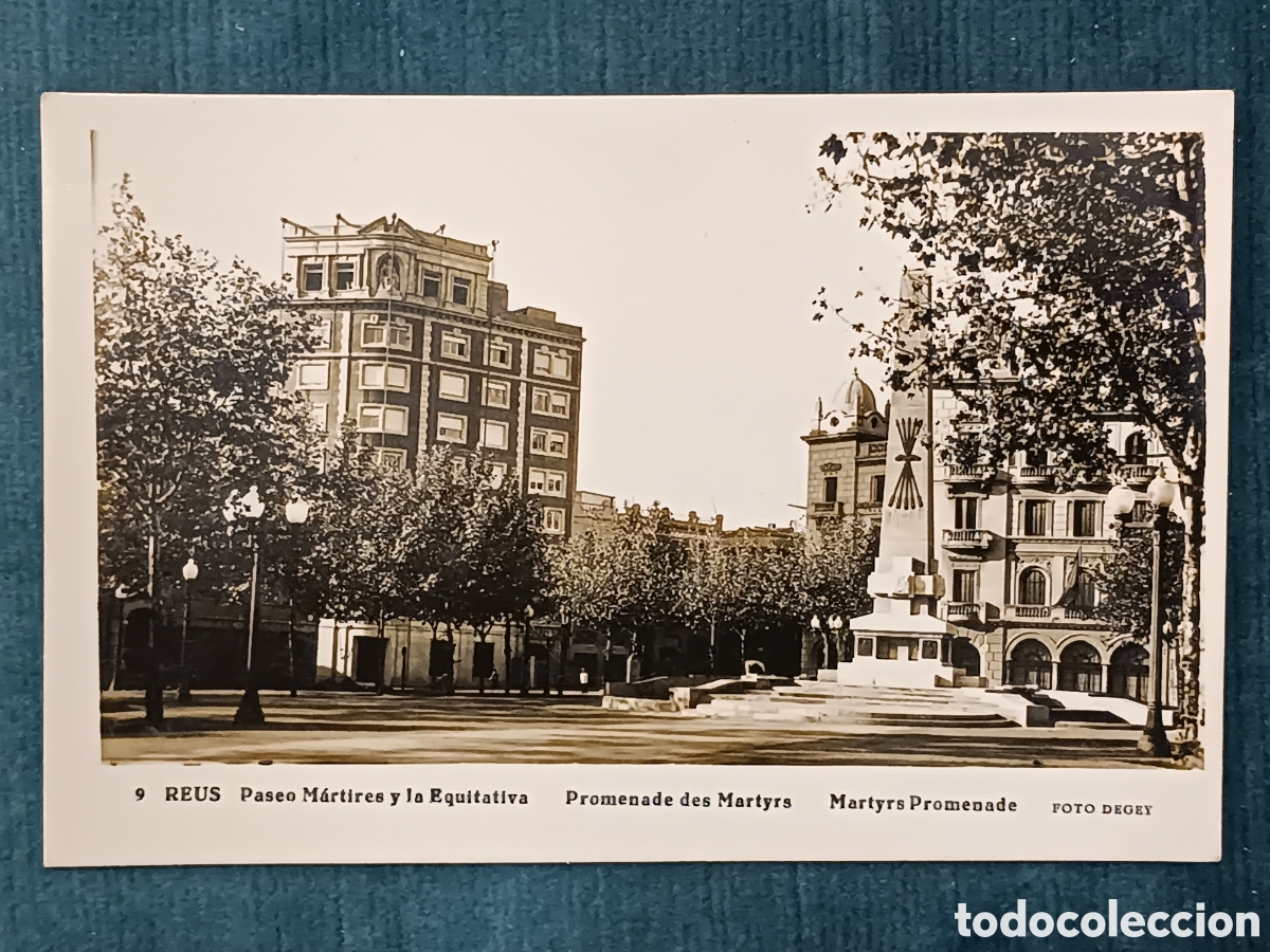Postales: 9 REUS. Paseo M&aacute;rtires y la Equitativa