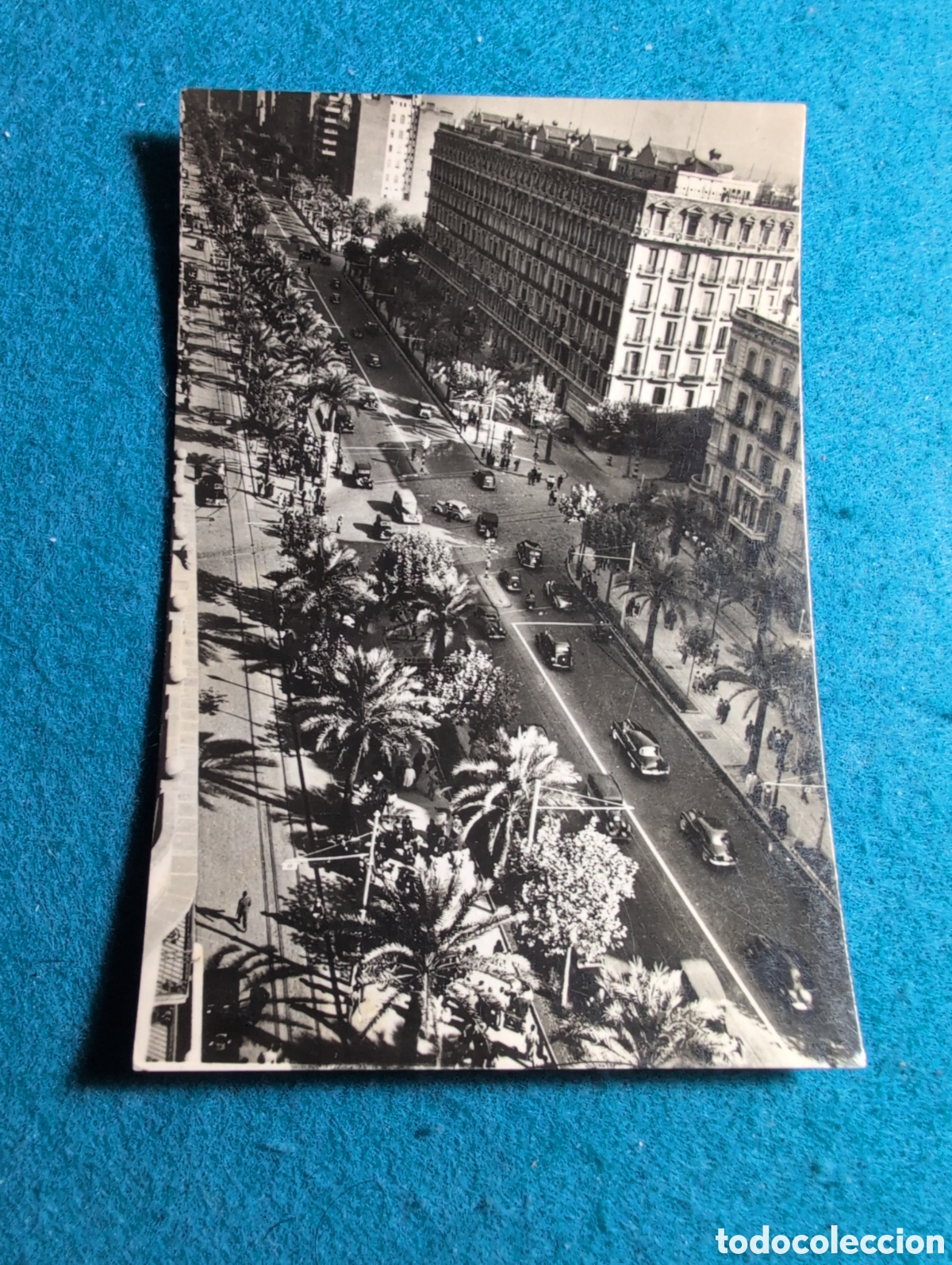 Postales: Barcelona a&ntilde;os 50 escrita por detr&aacute;s