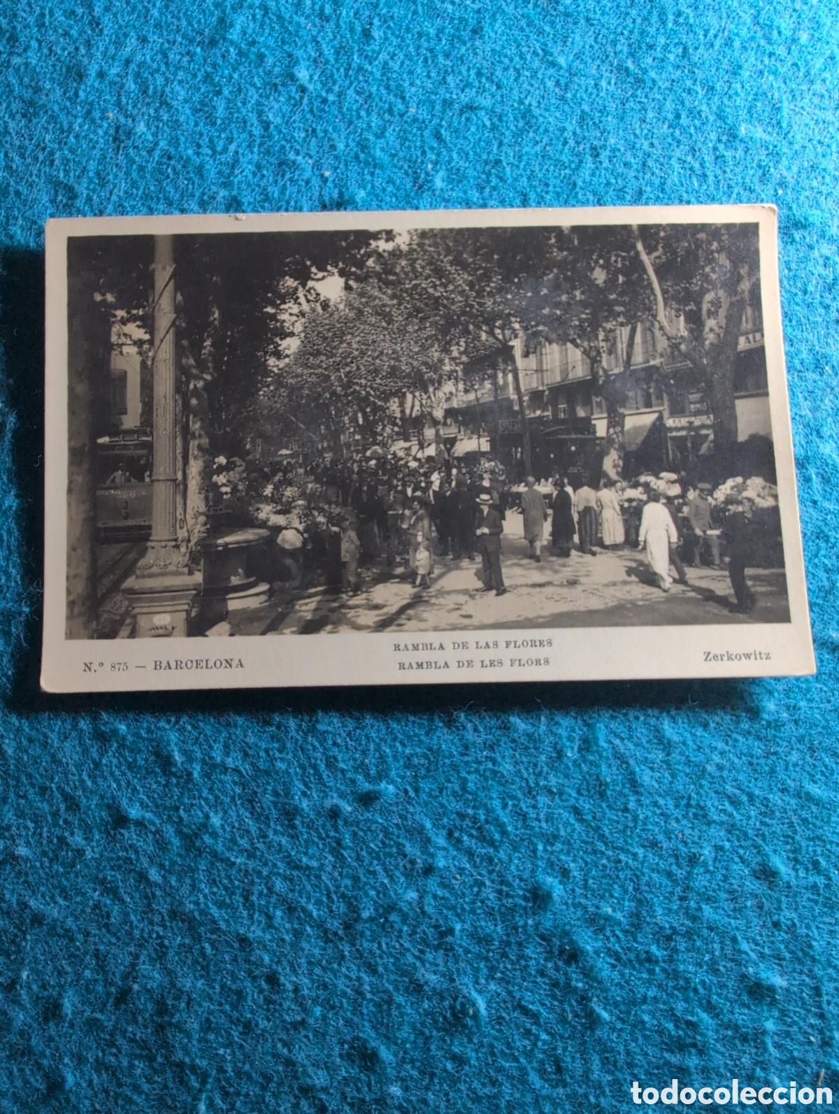 Postales: Barcelona Rambla de las flores a&ntilde;os 20