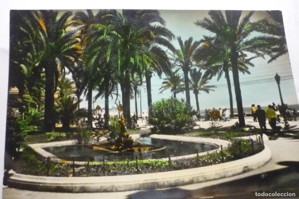 Postales: POSTAL BADALONA P&ordm; CAUDILLO COLOREADA ESCRITA CM