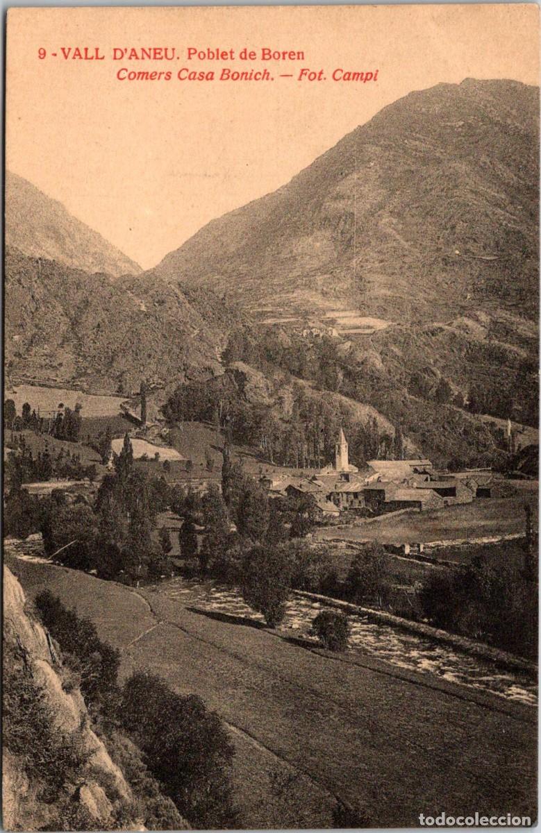 Postales: Vall d'Aneu - Poblet de Boren - Fototipia Thomas - Foto Camp&iacute; - Comers Casa Bonich 9 - 140x89mm