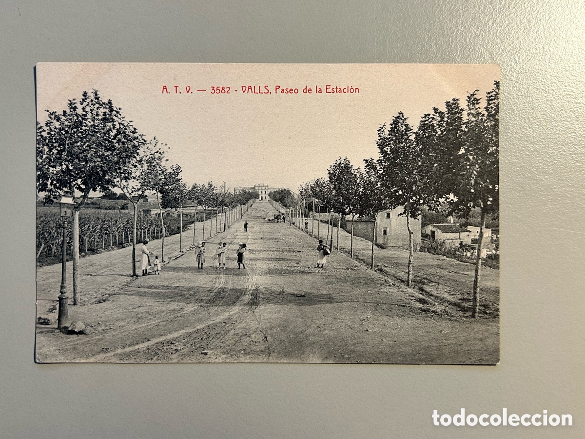 Postales: Postal Valls &ndash; Paseo de la Estaci&oacute;n &ndash; ATV 3582