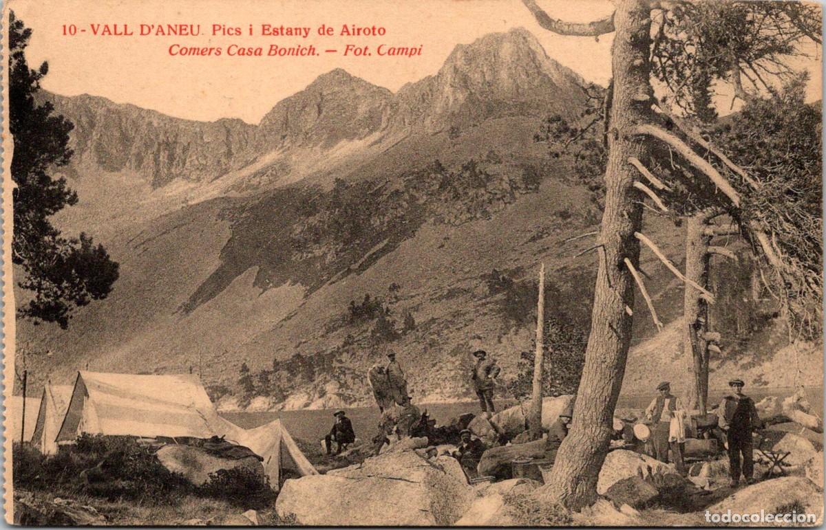 Postales: Vall d'Aneu - Pics i Estany de Airoto -Fototipia Thomas -Foto Camp&iacute; -Comers Casa Bonich 10- 140x89mm