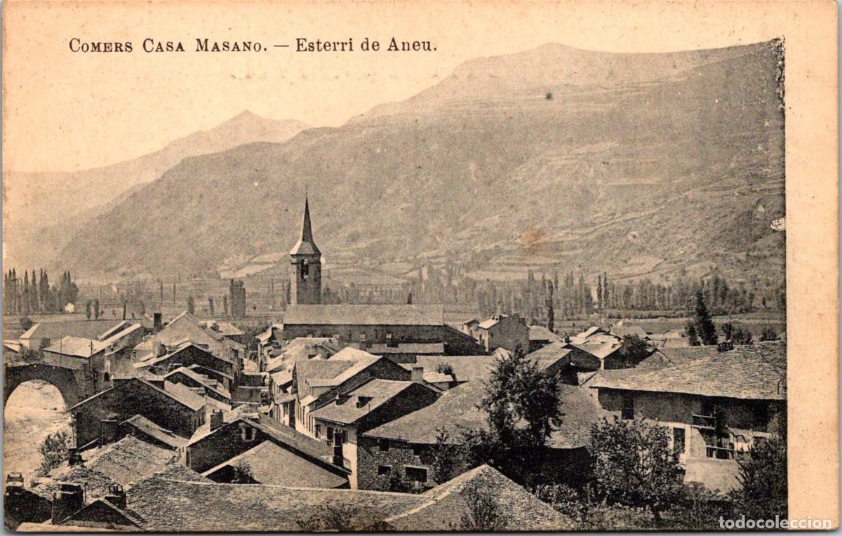 Postales: Esterri de Aneu - Fototipia J. Roig - Comers Casa Masano - 140x88mm
