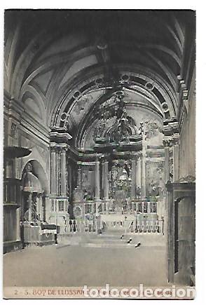 Postales: MUNTS. INTERIOR DE LA CAPELLA.- SANT BOI DE LLUSSAN&Eacute;S