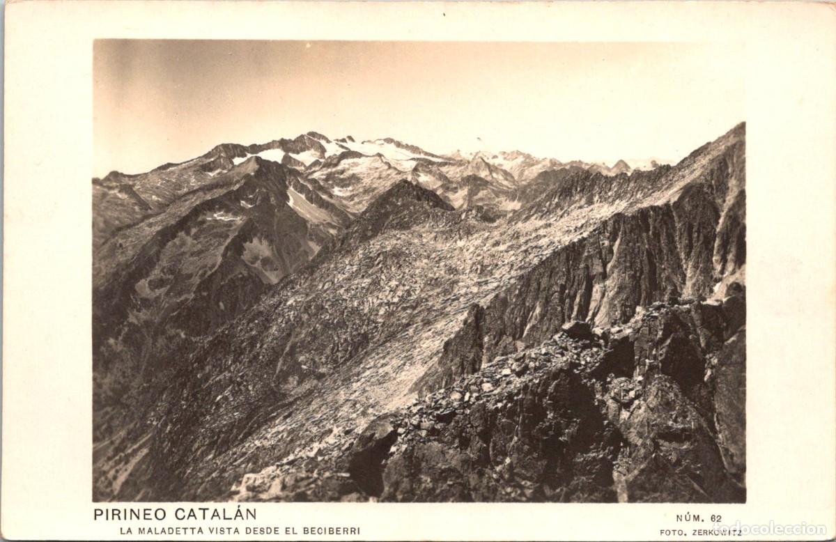 Postales: Pirineo Catal&aacute;n - La Maladetta vista desde el Beciberri - Zerkowitz 62 - 140x89mm