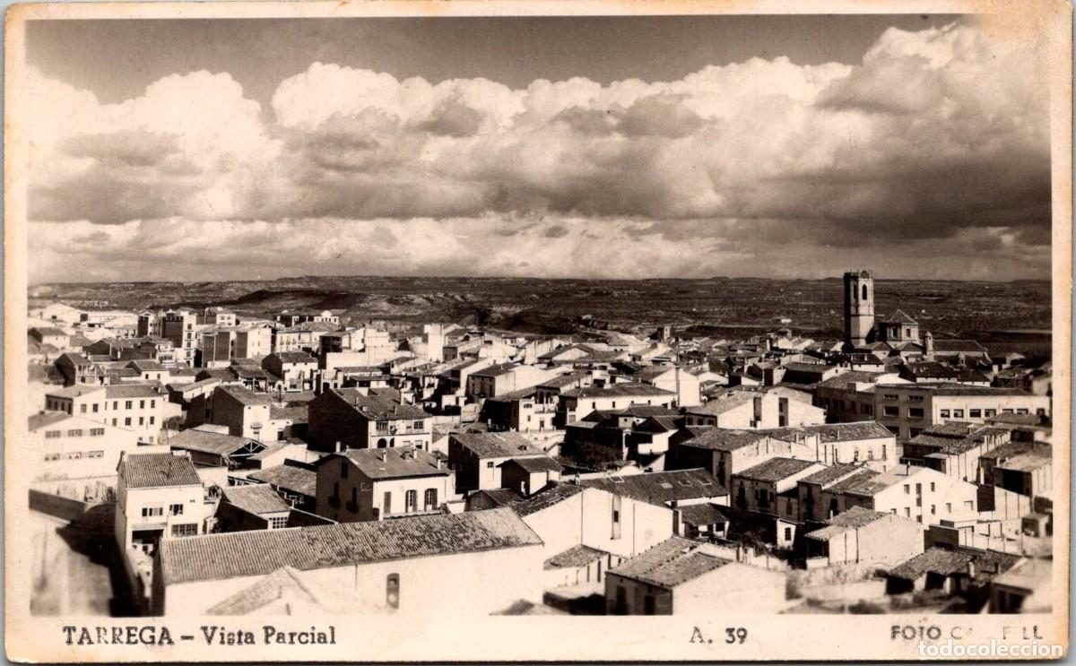 Postales: T&agrave;rrega - Vista parcial - Foto Calafell A. 39 - 143x88mm - In&eacute;dita en Todocolecci&oacute;n
