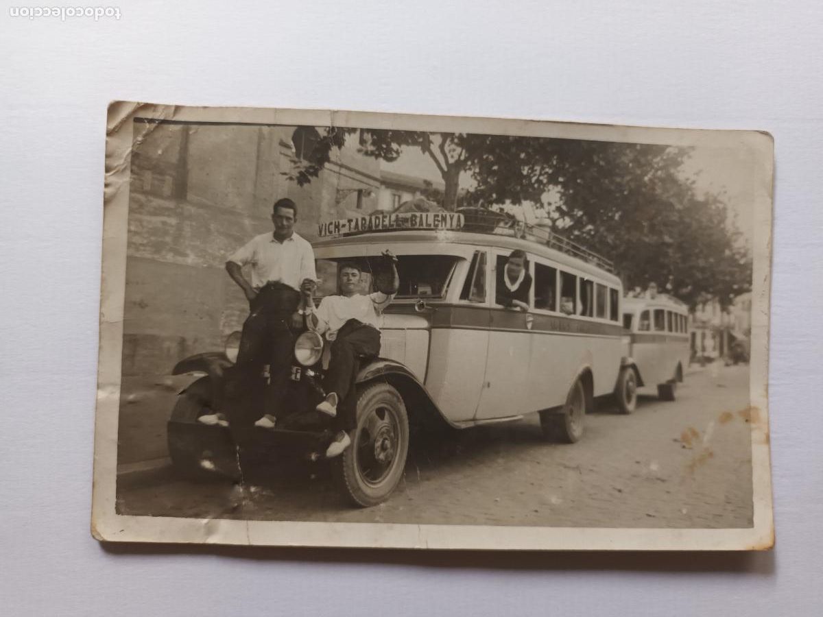 Postales: POSTAL FOTOGRAFICA AUTOBUS LINEA VICH TARADELL BALENYA. VIC