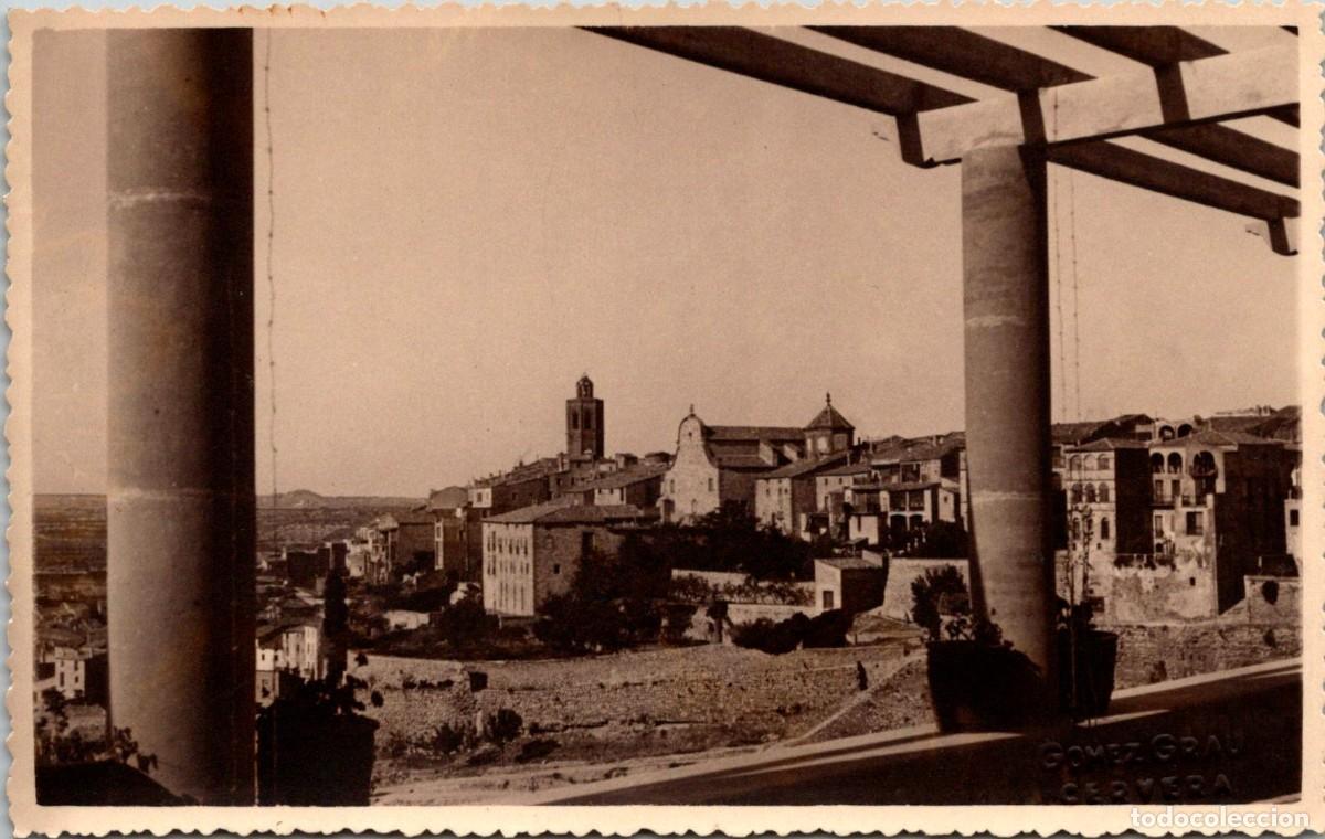 Postales: Cervera - Fotogr&aacute;fica - Foto G&oacute;mez Grau - Sello Seco - 134x85mm - Vista desde el Mirador