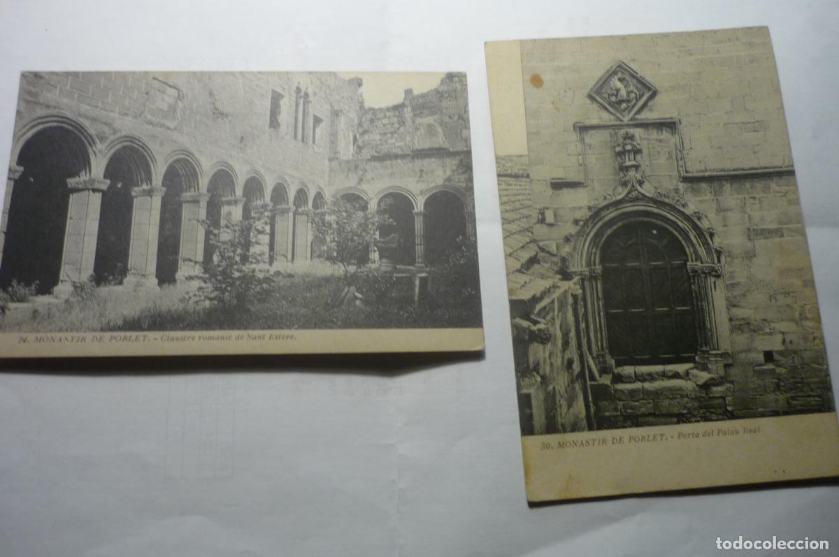Postales: lote postales monasterio poblet cm