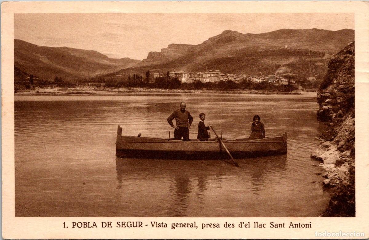 Postales: Pobla de Segur - Vista general, presa des d'el llac Sant Antoni - Gord&oacute; 1 - 141x91mm