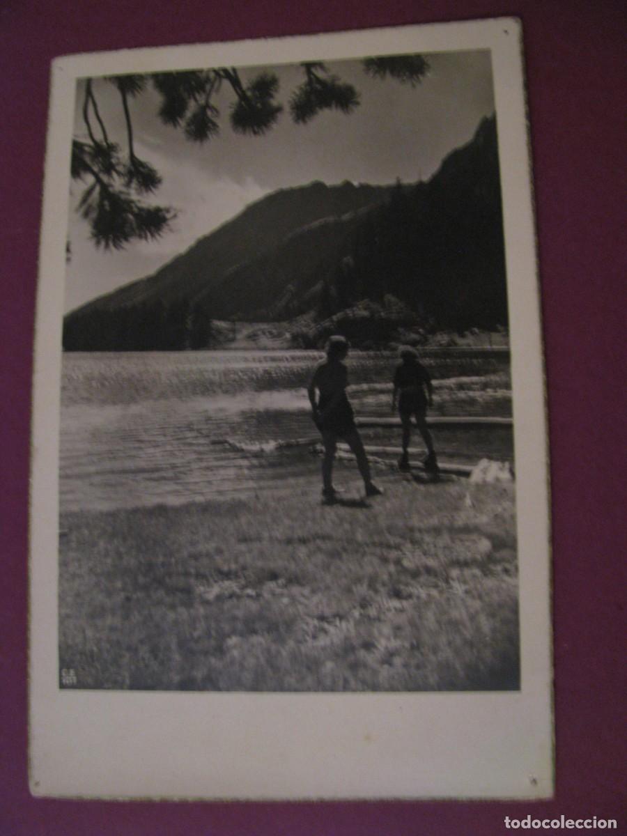 Postales: POSTAL SERIE MARICEL. PARQUE NACIONAL AIG&Uuml;ESTORTES I ESTANY DE SANT NAURICI. CIRCULADA 1952