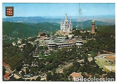 Postales: VISTA AERIA - AERIAL VIEW.- TIBIDABO / BARCELONA