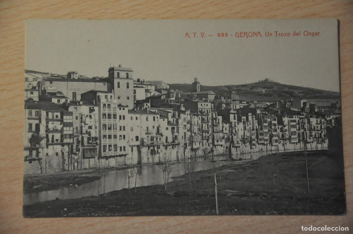 Postales: postal gerona, un trozo del onyar atv 533