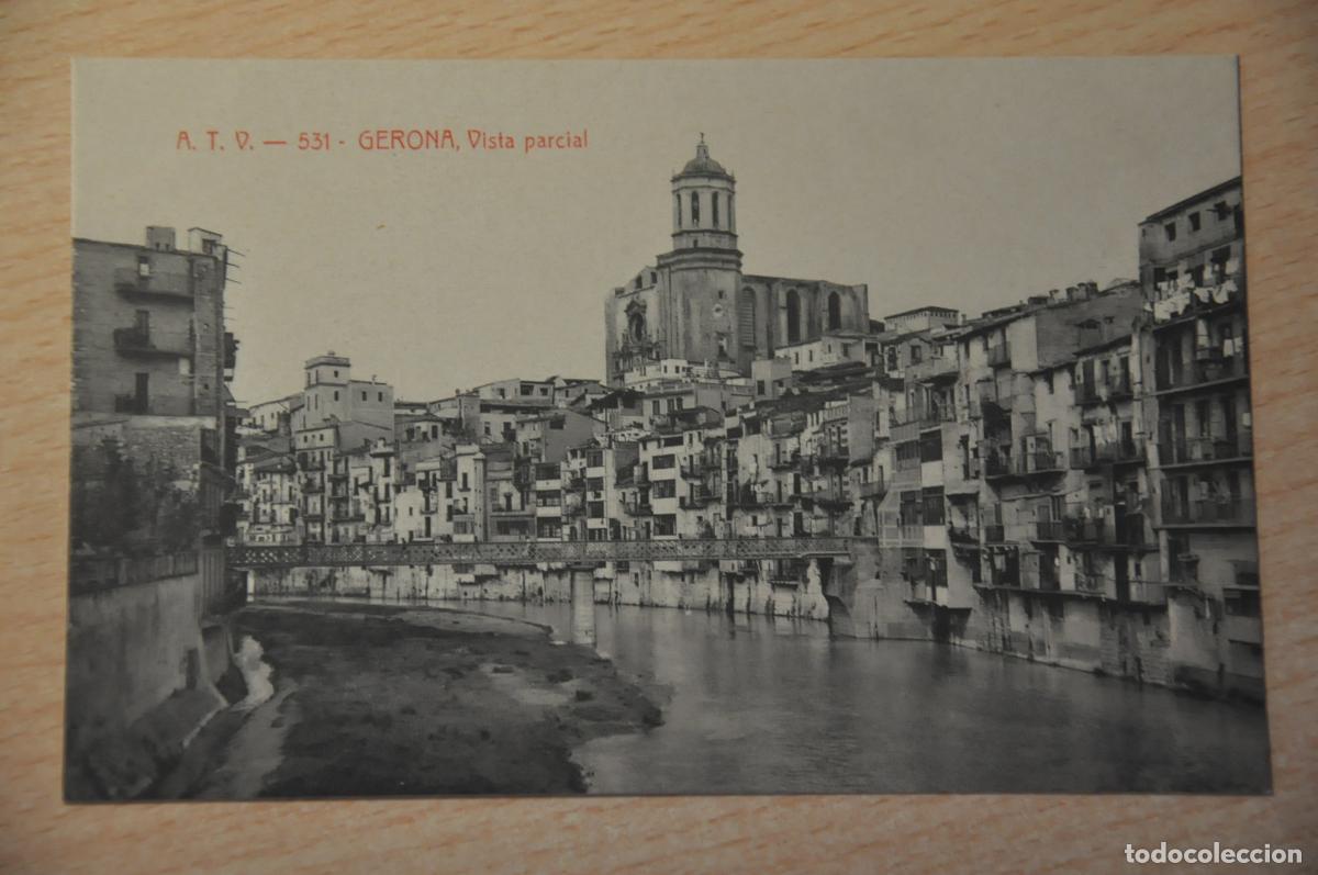 Postales: postal gerona, vista parcial atv 531