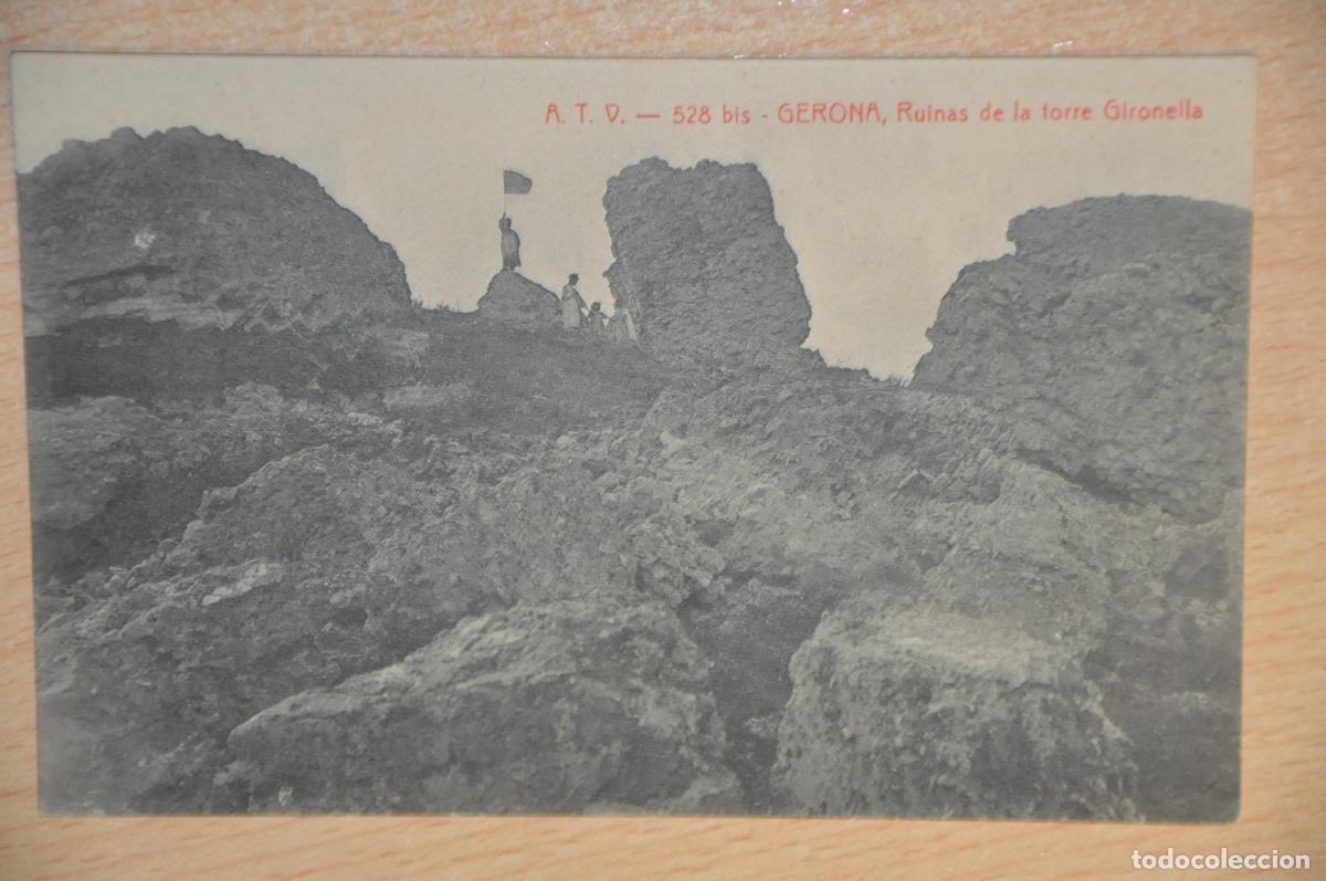 Postales: postal gerona, ruinas de la torre gironella atv 528 bis