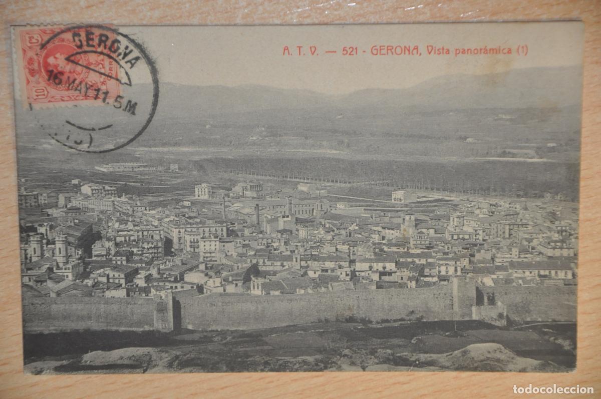 Postales: postal gerona, vista panoramica 1 atv 521