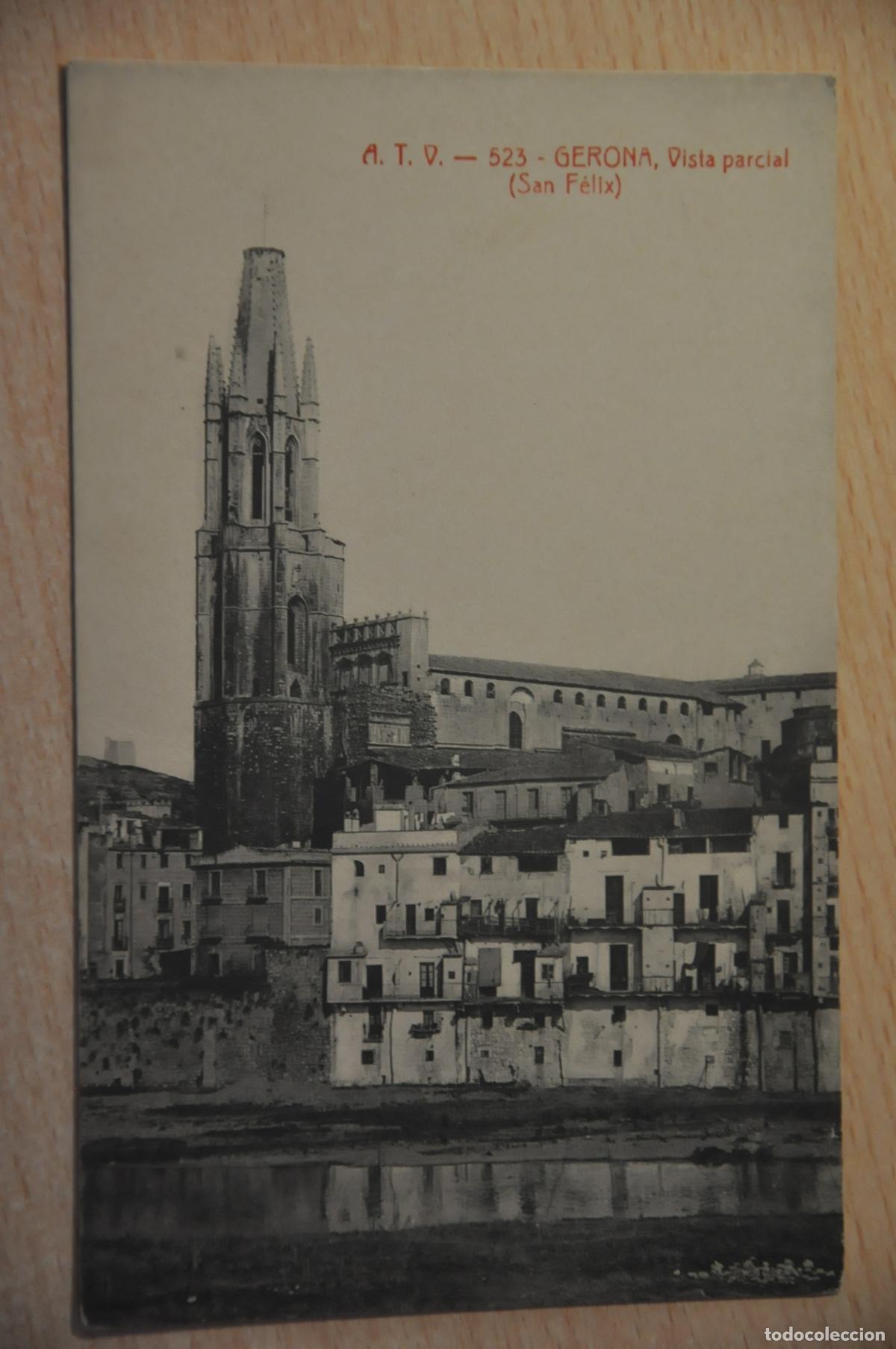 Postales: postal gerona, vista parcial san felix atv 523