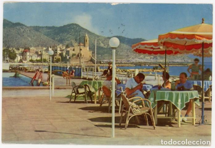 Postales: m12021 Sitges Desde La Terraza Del Club De Mar Ubach N&ordm;159 circulada