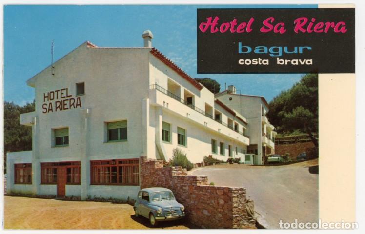 Postales: m12023 Begur Hotel Sa Riera - tarjeta de publicidad ver reverso 10x16 cm seat 600