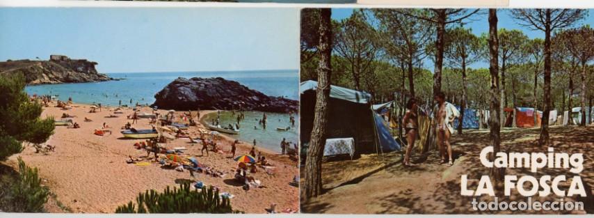 Postales: m12024 Palamos Camping La Fosca diptico publicitario ver interior