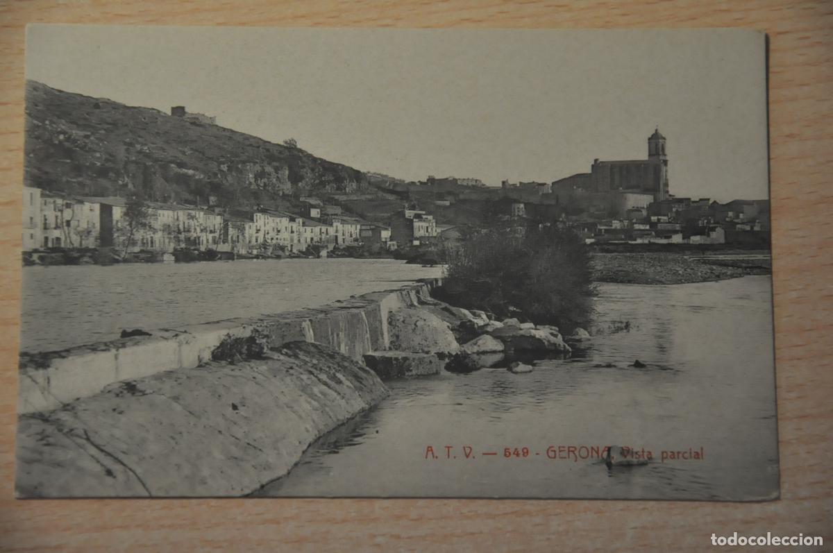 Postales: postal gerona, vista parcial atv 549