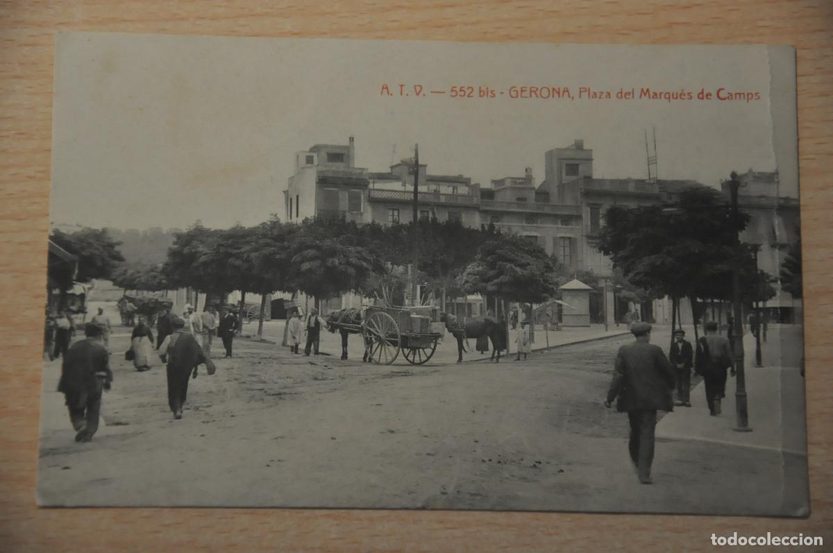 Postales: postal gerona, plaza del marques de camps atv 552 bis