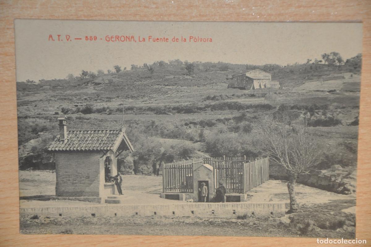 Postales: postal gerona, la fuente de la polvora atv 559