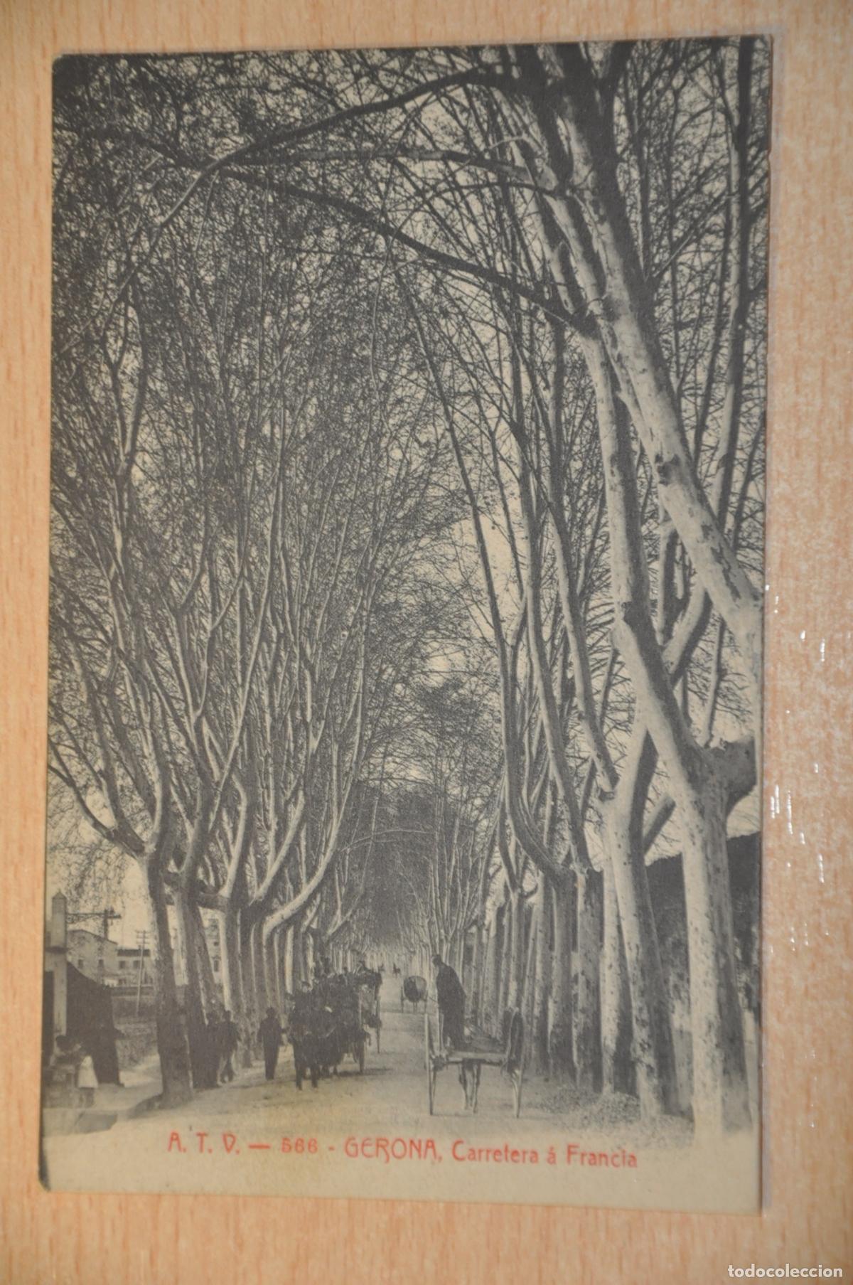 Postales: postal gerona, carretera a francia atv 566