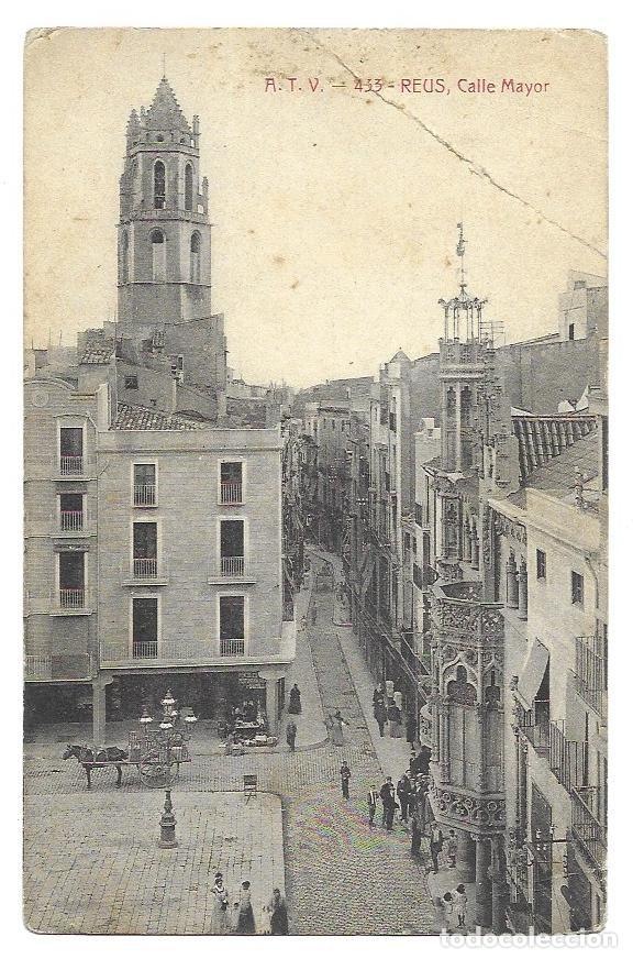Postales: Postal antiga REUS &rdquo;Calle Mayor&rdquo; A.T.V. n&ordm; 433 No escrita ni circulada