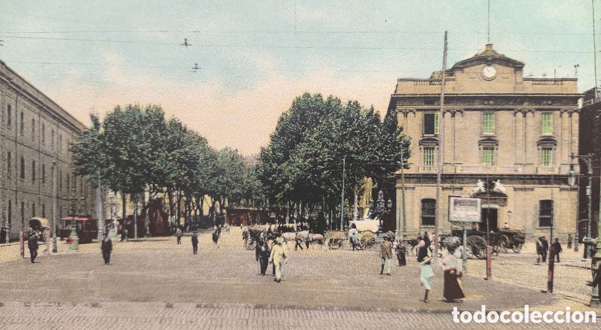 Postales: BARCELONA RAMBLA SANTA M&Oacute;NICA POSTAL A COLOR SATINADA MISS&Eacute; C. 1915