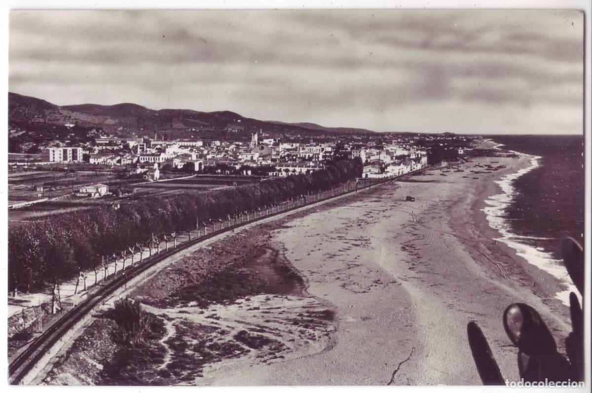 Postales: Calella (Barcelona): Vista General. Foto Cerco. No circulada (A&ntilde;os 50)