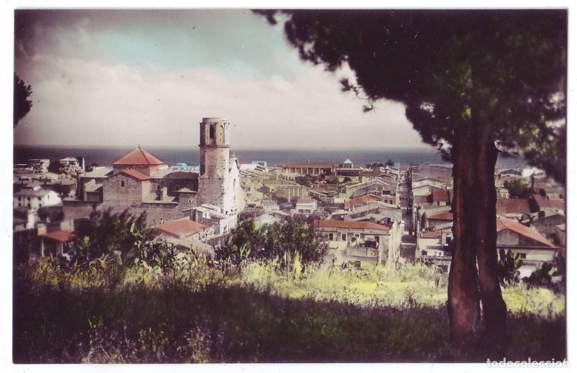 Postales: Malgrat de Mar (Barcelona): Vista parcial. Foto Subir&aacute;. No circulada (A&ntilde;os 50)